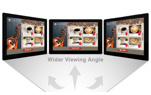 IPS panel wider viewing angle